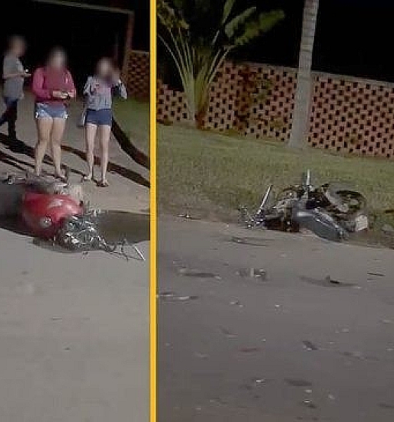 Colisão frontal entre moto e carro provoca morte e deixa feridos em Sinop (Vídeo)