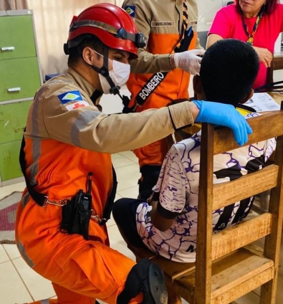 Corpo de Bombeiros presta socorro a estudante de 11 anos após mal súbito em escola