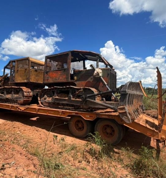 Sema apreende 3 tratores durante fiscalização ambiental em Santa Helena e Marcelândia