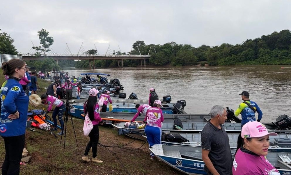 Competição feminina marca nova etapa do Festival de Pesca de Barra do Bugres