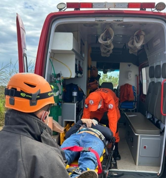 Corpo de Bombeiros socorre vítima de acidente envolvendo três veículos em Campo Novo do Parecis