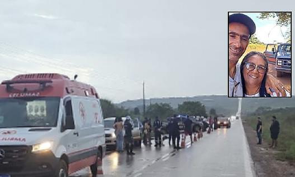 Casal morre após queda de moto e atropelamento na MT-208