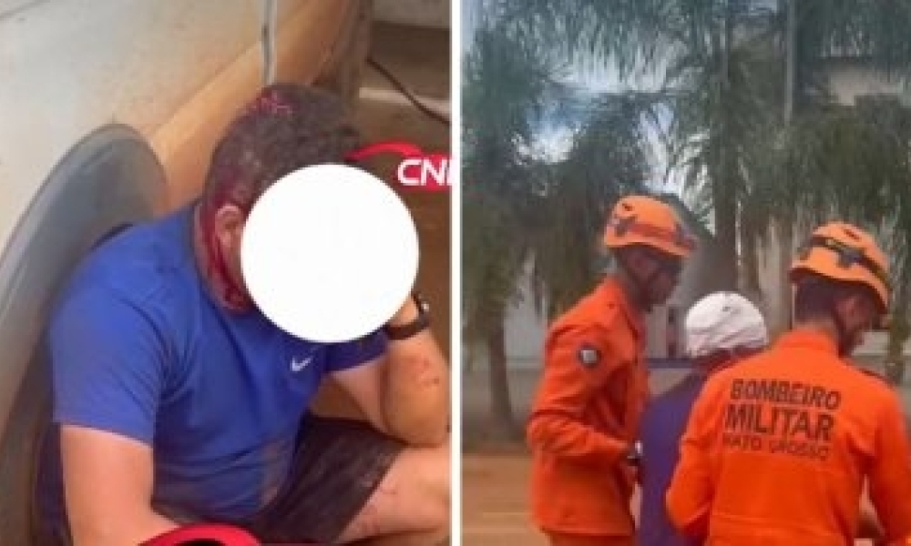 Funcionário é ferido com barra de ferro durante discussão com patrão em MT (Vídeo)