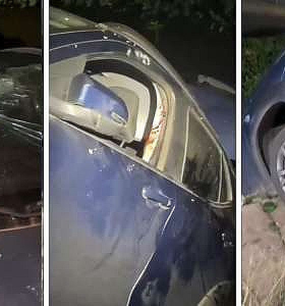 Briga por ciúmes termina em acidente e carro cai em córrego em Várzea Grande (Vídeo)