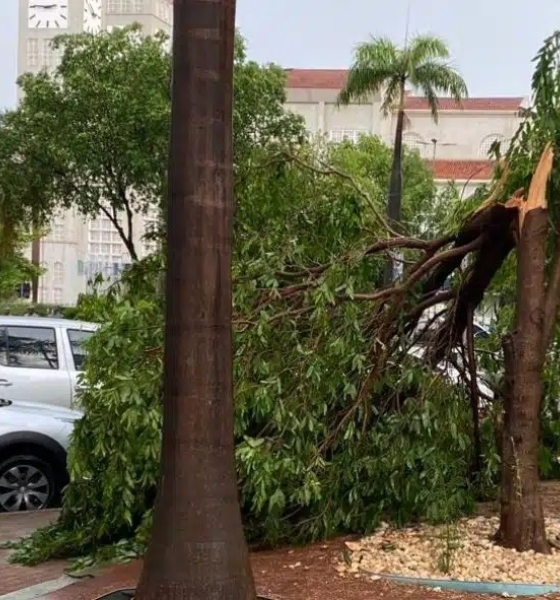 Tempestade provoca estragos em Cuiabá