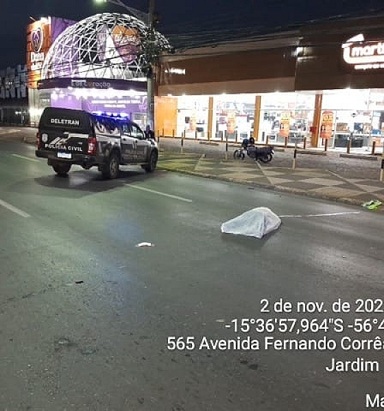Jovem de 21 anos foge após atropelar e matar idoso na Avenida Fernando Corrêa