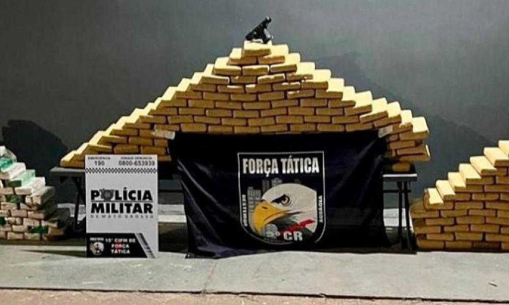 Homem é preso com 330 kg de drogas e arma ilegal em Várzea Grande