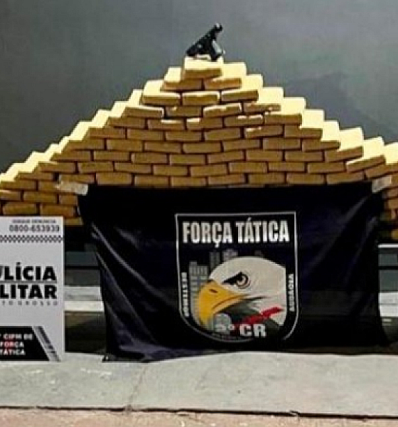 Homem é preso com 330 kg de drogas e arma ilegal em Várzea Grande