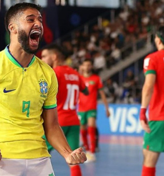 Brasil garante vaga nas semifinais da Copa do Mundo de Futsal com vitória sobre Marrocos