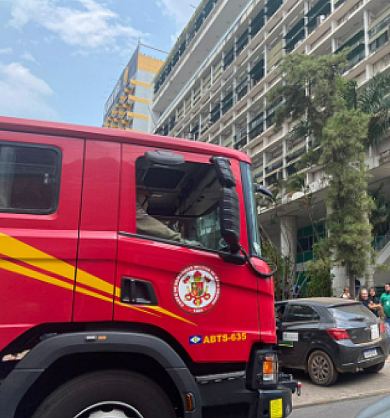 Princípio de incêndio em transformador leva à evacuação do Palácio Alencastro em Cuiabá
