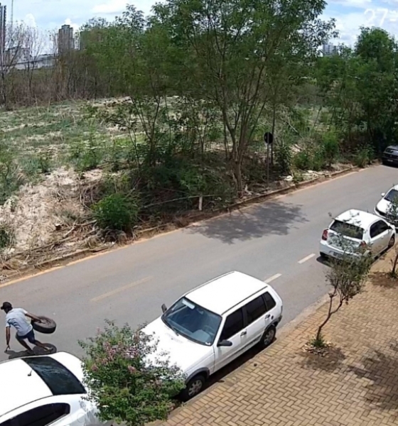 Imagens de câmeras do Vigia Mais MT ajudam a prender suspeito de furtar estepes de carros em Cuiabá