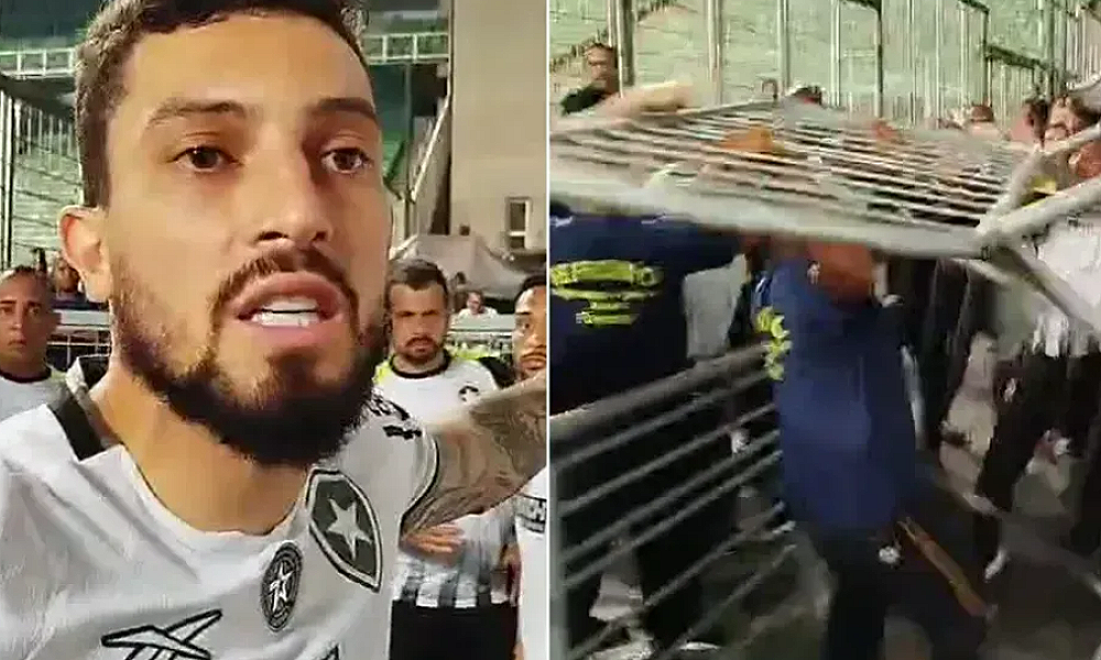 Soco e xingamentos: as imagens da confusão em Atlético-MG x Botafogo