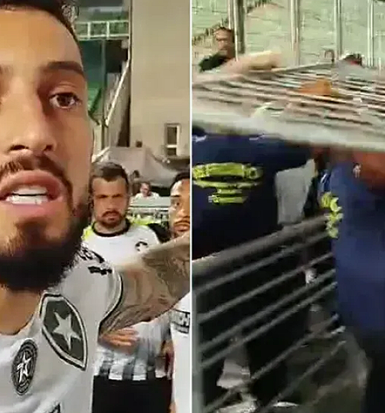 Soco e xingamentos: as imagens da confusão em Atlético-MG x Botafogo