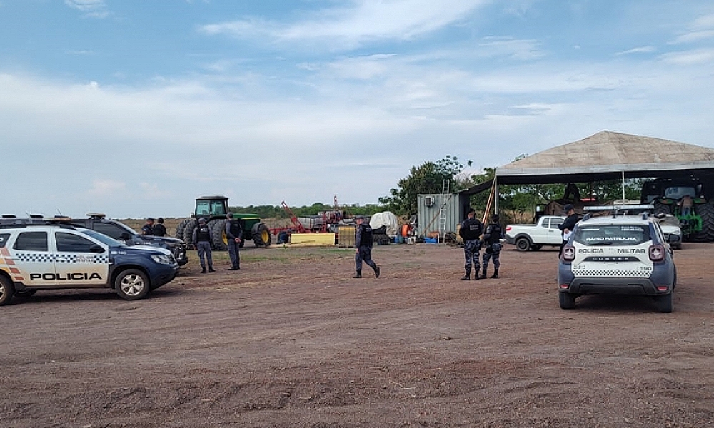 PM e Polícia Civil impedem invasão a fazenda no interior de Mato Grosso