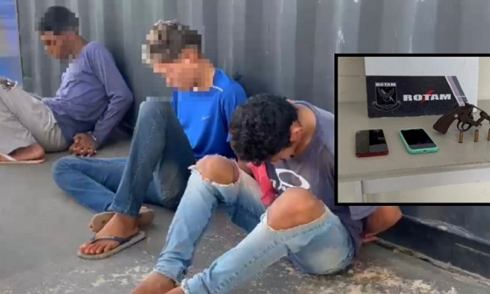 Trio é preso pela PM após sequestro de pai e filho em Cuiabá; transferiram R$ 100 mil