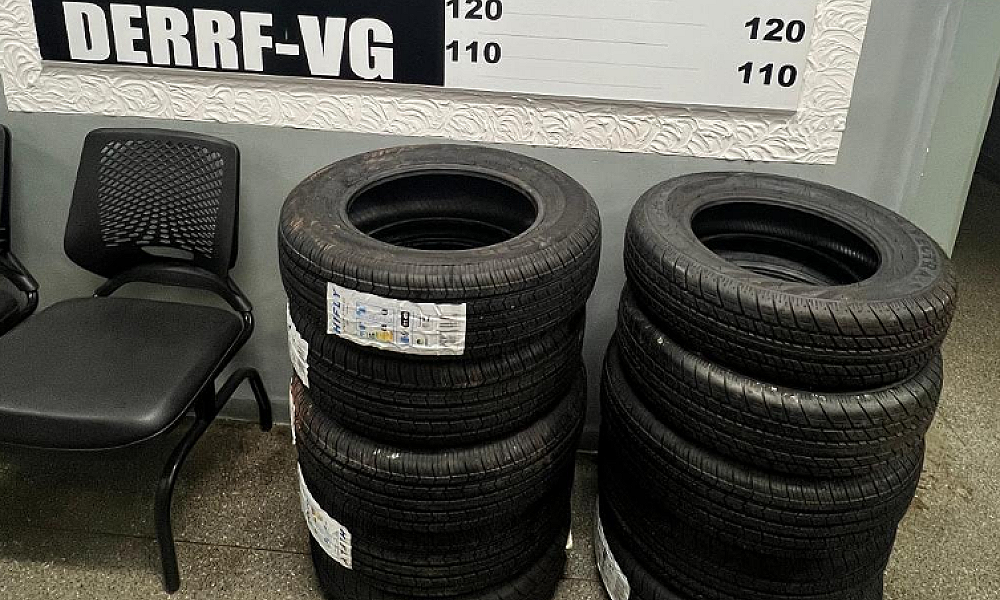 Polícia recupera carga de pneus avaliada em R$ 5 mil horas após furto em Várzea Grande
