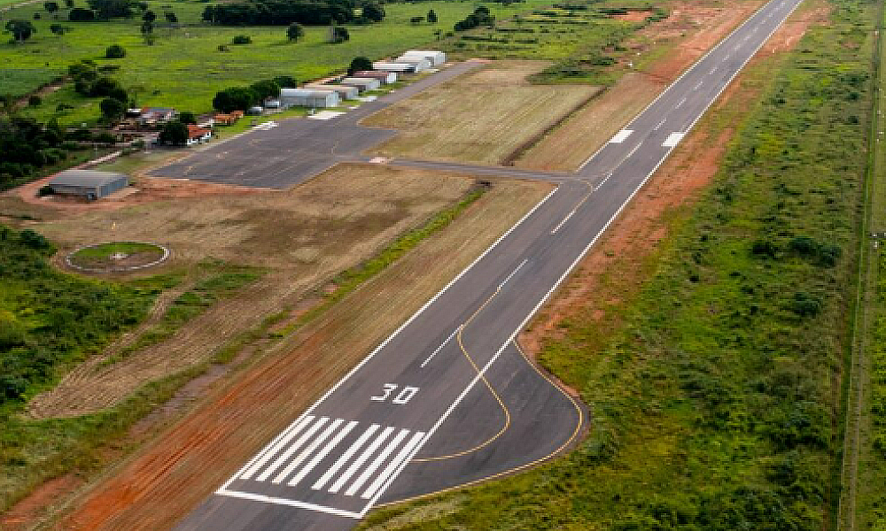 Governo de Mato Grosso investe R$ 5,4 milhões na modernização do Aeroporto de Juína