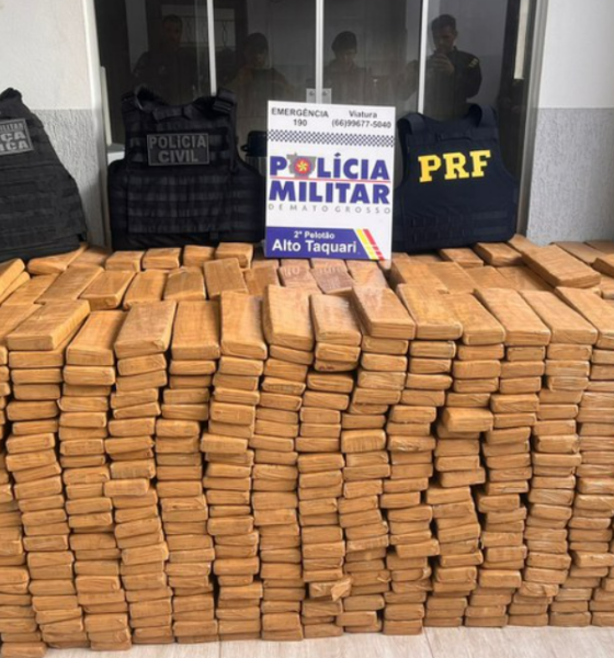 Polícia intercepta carregamento de 1.352 tabletes de maconha em Alto Taquari