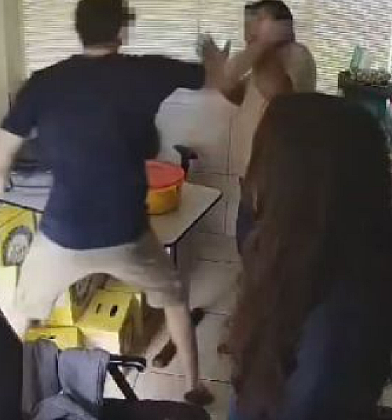 Morador agride funcionário de condomínio em Cuiabá durante discussão por imagens de segurança