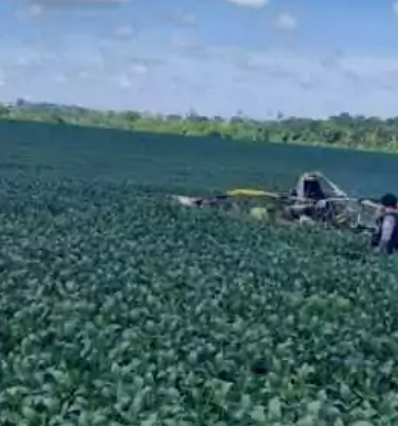 Piloto morre carbonizado em acidente com aeronave agrícola em Nova Monte Verde