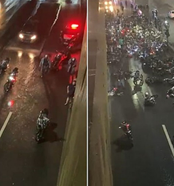 PM apreende 15 motos e aplica mais de 100 multas durante operação contra 'rolezinho' em Cuiabá