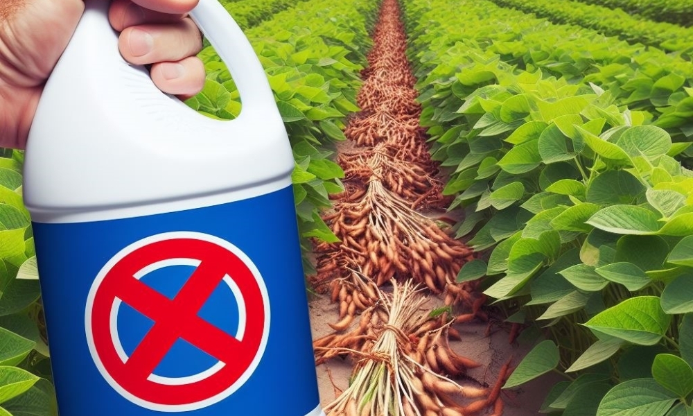 Produtor não deve utilizar água sanitária para dessecar a soja