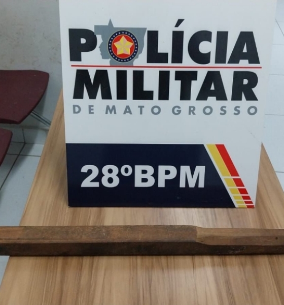 Em São Pedro da  Cipa, homem é agredido pelo irmão de 13 anos com porrete e está em estado grave