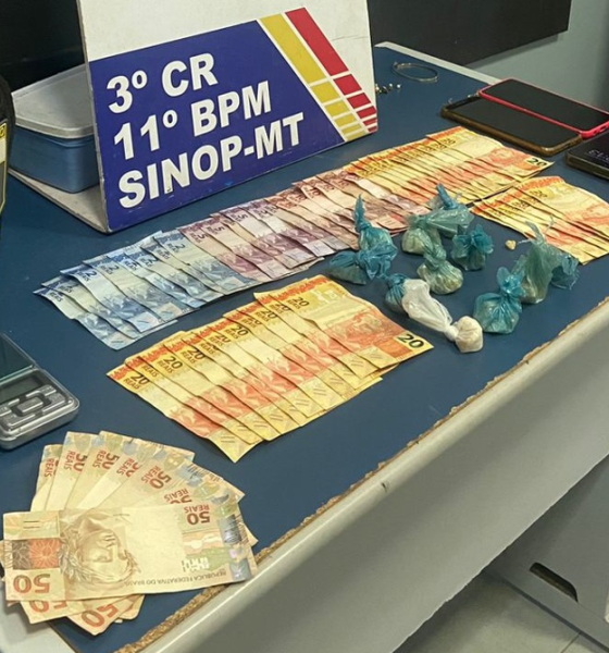 Operação policial resulta em prisão de três pessoas por tráfico de drogas em Sinop