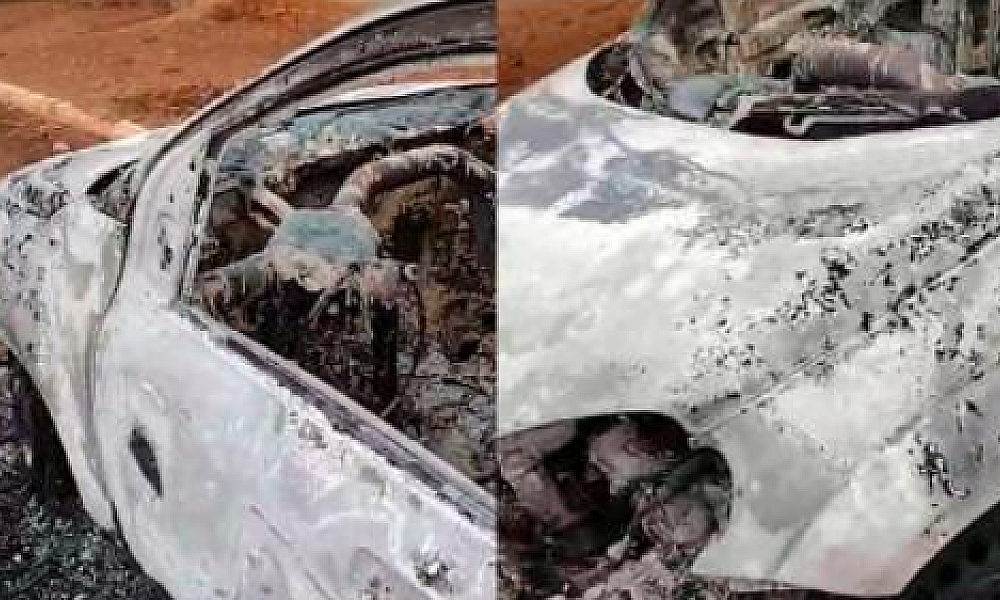 Carro incendiado é encontrado em área rural de Cuiabá; proprietário não foi localizado