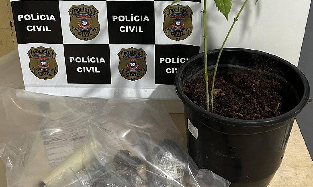 Polícia Civil prende dois adultos e apreende adolescentes por tráfico de drogas em Canarana
