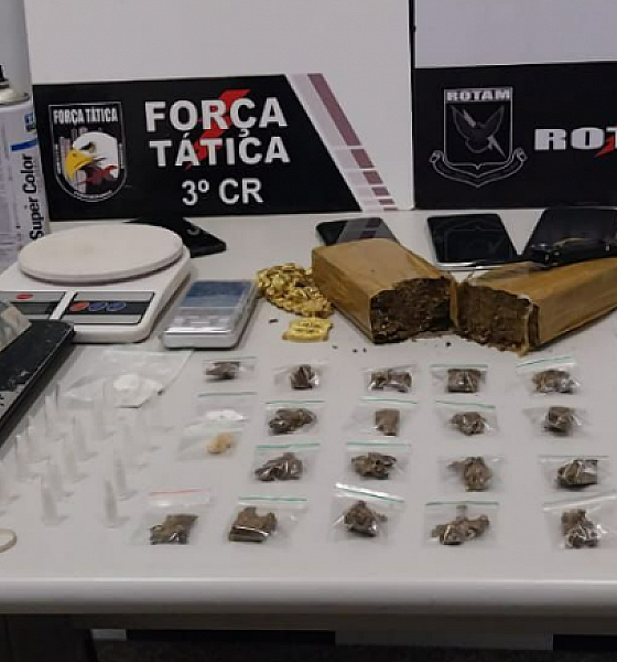 PM prende sete membros de facção criminosa com drogas e carro roubado em Sorriso