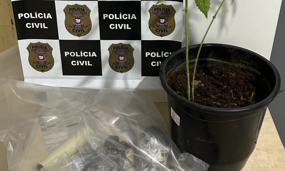 Operação Eco flagra ponto de venda de drogas e prende dois adultos em Canarana
