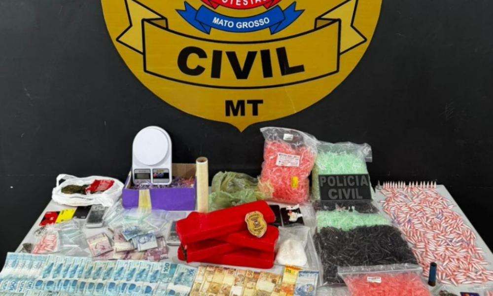 Polícia Civil prende três pessoas por tráfico de drogas em Tangará da Serra