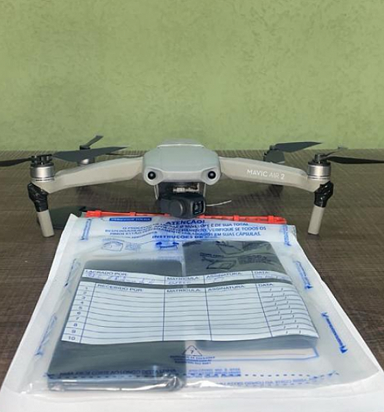 Polícia Penal abate drone e apreende celulares na Penitenciária Mata Grande, em Rondonópolis