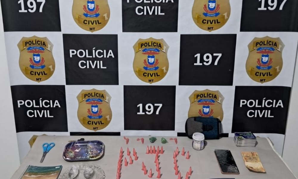 Polícia Civil flagra jovem vendendo entorpecentes em Pedra Preta