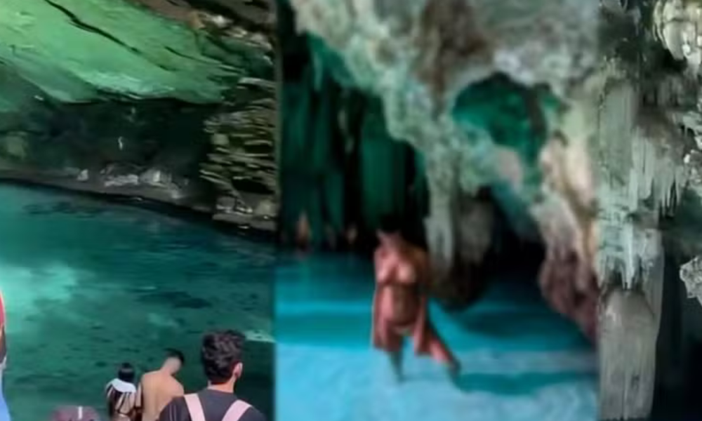 Turistas e guias entram em gruta paradisíaca interditada há 20 anos e são denunciados em MT