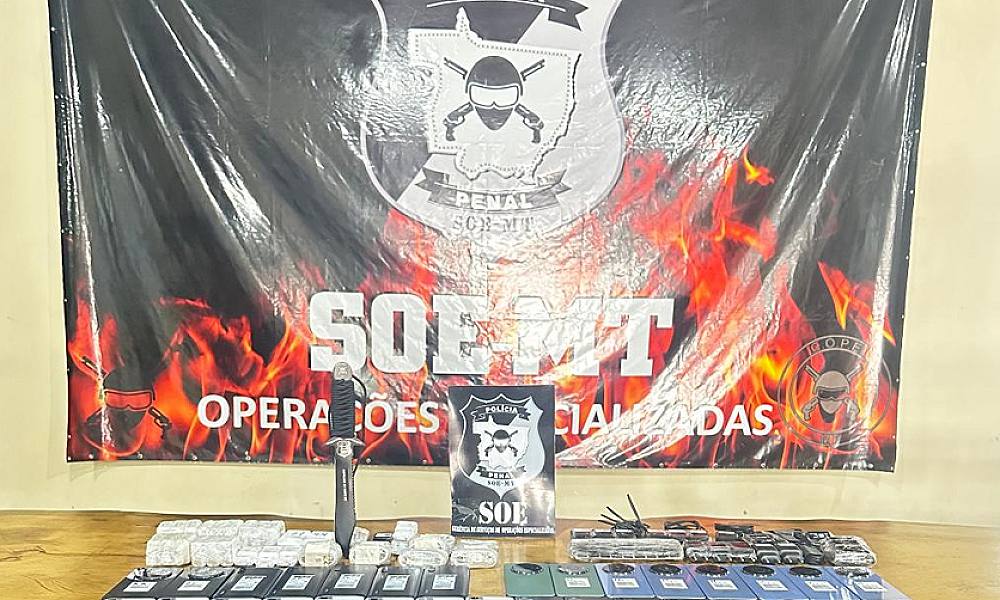 Polícia Penal impede entrada de 31 celulares na Penitenciária Central de Cuiabá