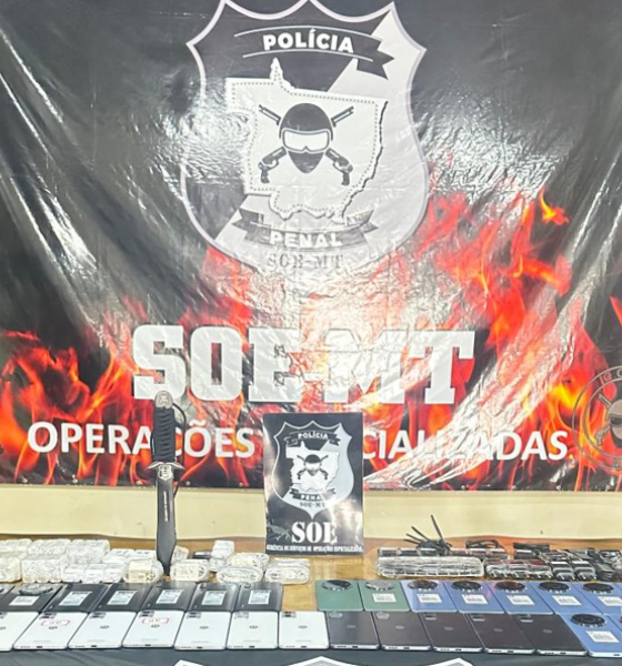 Polícia Penal impede entrada de 31 celulares na Penitenciária Central de Cuiabá