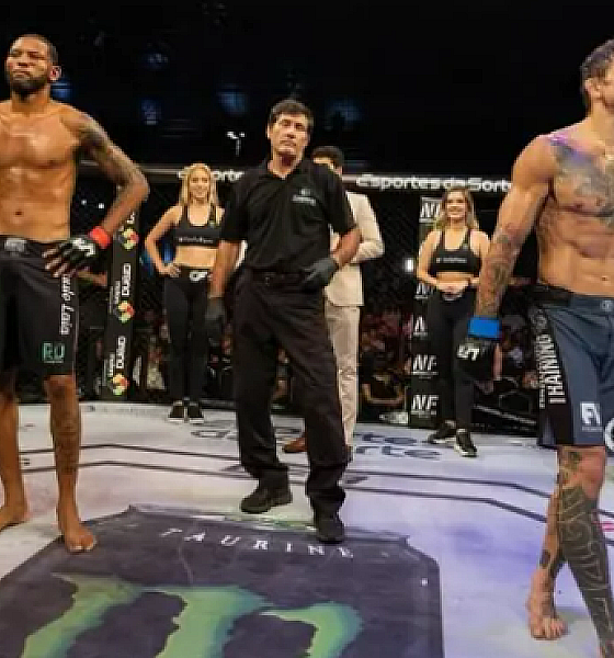 Russo nocauteia brasileiro durante intervenção de árbitro