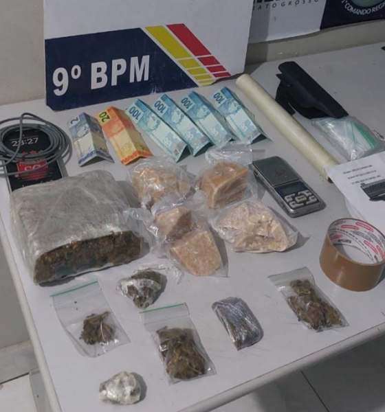 Homem é preso em flagrante por tráfico de drogas em Cuiabá