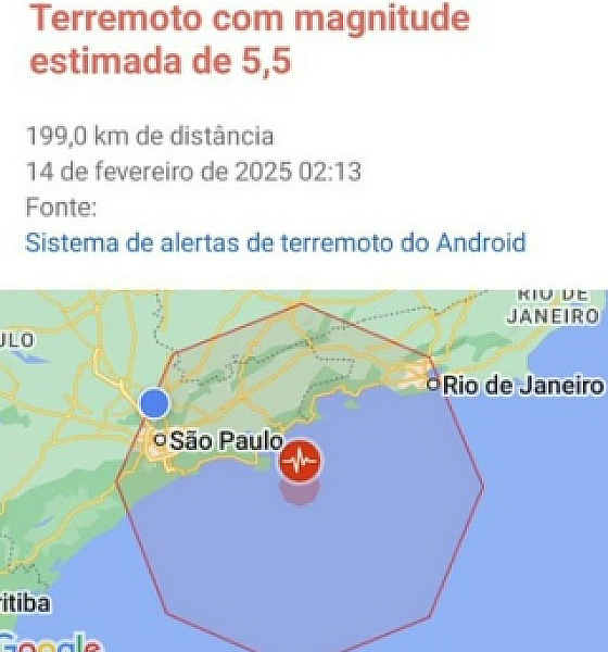 Anatel investiga falsos alertas de terremoto enviados pelo Google a moradores do Sudeste