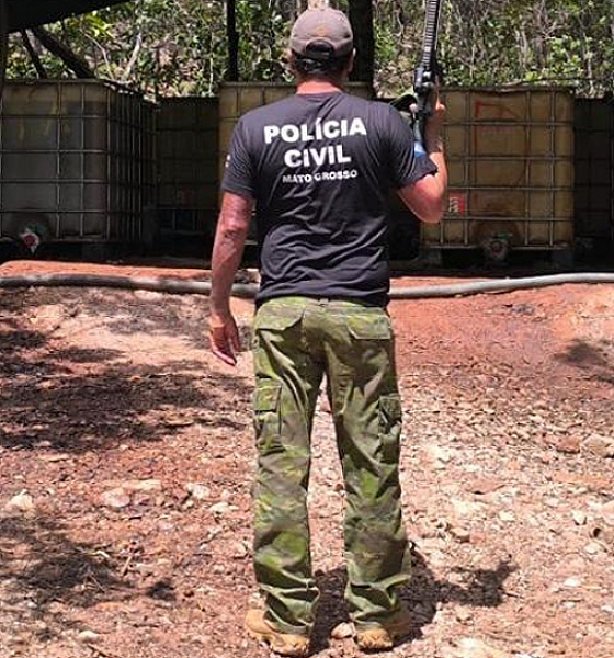 Polícia Civil fecha posto clandestino que abastecia garimpos ilegais em Mato Grosso