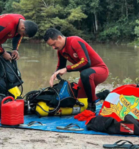 Jovem desaparece durante mergulho no Rio Lira em Sorriso