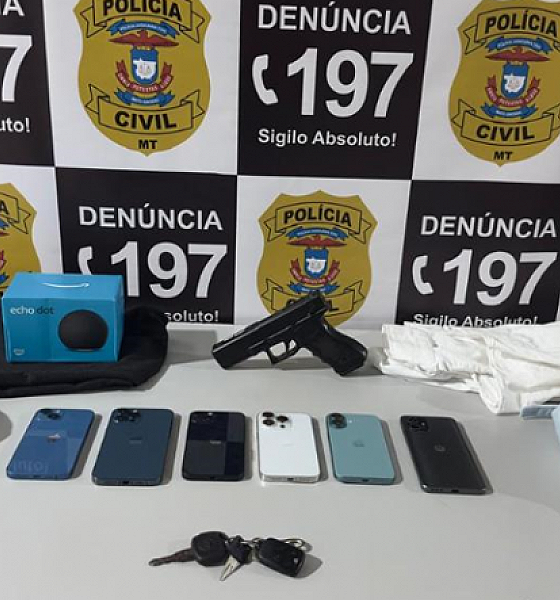 Polícia Civil de Cuiabá prende autor de roubo em loja de celulares no Shopping Três Américas