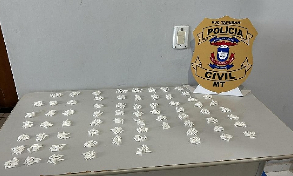 Polícia Civil apreende mais de 700 pinos de cocaína em Tapurah