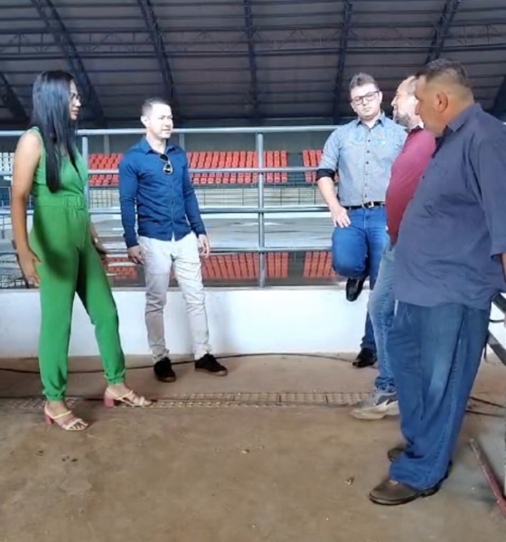 Roseane Prado Visita Construção do Novo Ginásio em Jaciara e Busca Inspirar Projeto Similar em Rondonópolis