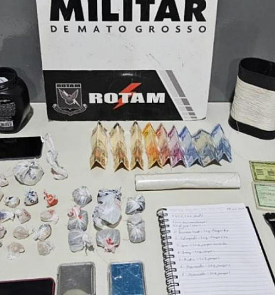Rotam apreende drogas e prende três suspeitos de tráfico em Várzea Grande
