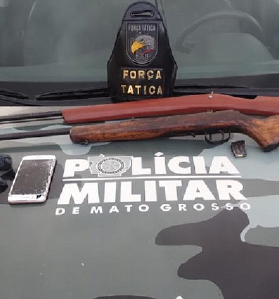 Força Tática e CPE de Goiás prendem três homens por tráfico e porte ilegal de armas
