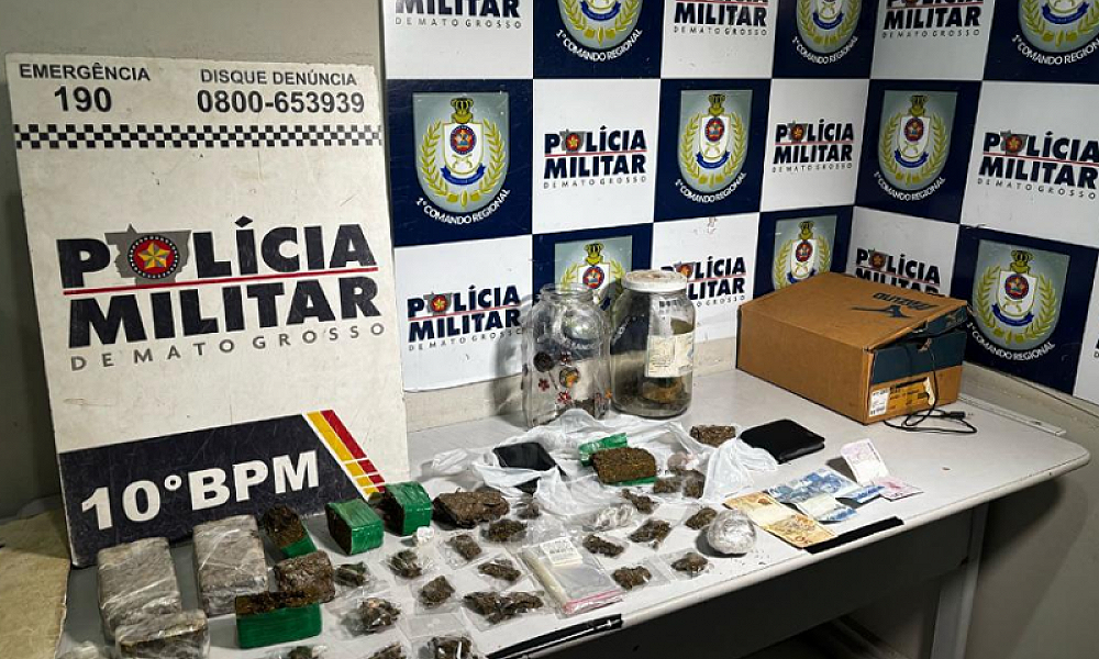 Casal é preso por tráfico de drogas e abandono de incapaz no Distrito da Guia