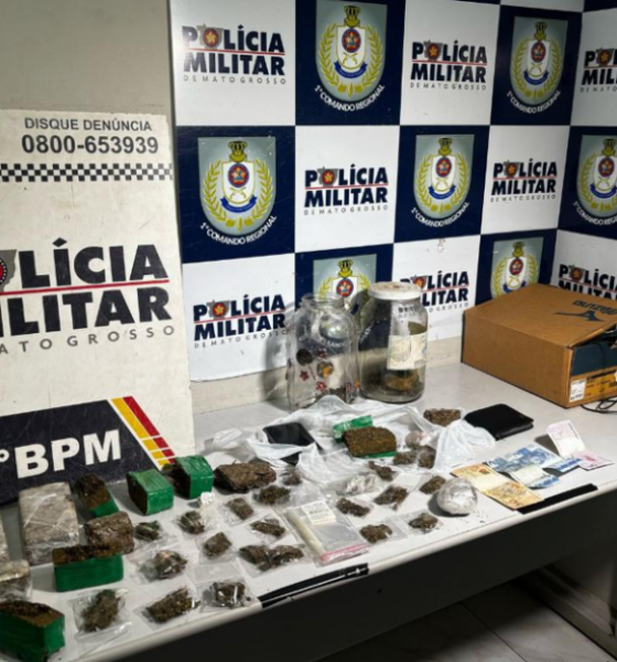 Casal é preso por tráfico de drogas e abandono de incapaz no Distrito da Guia